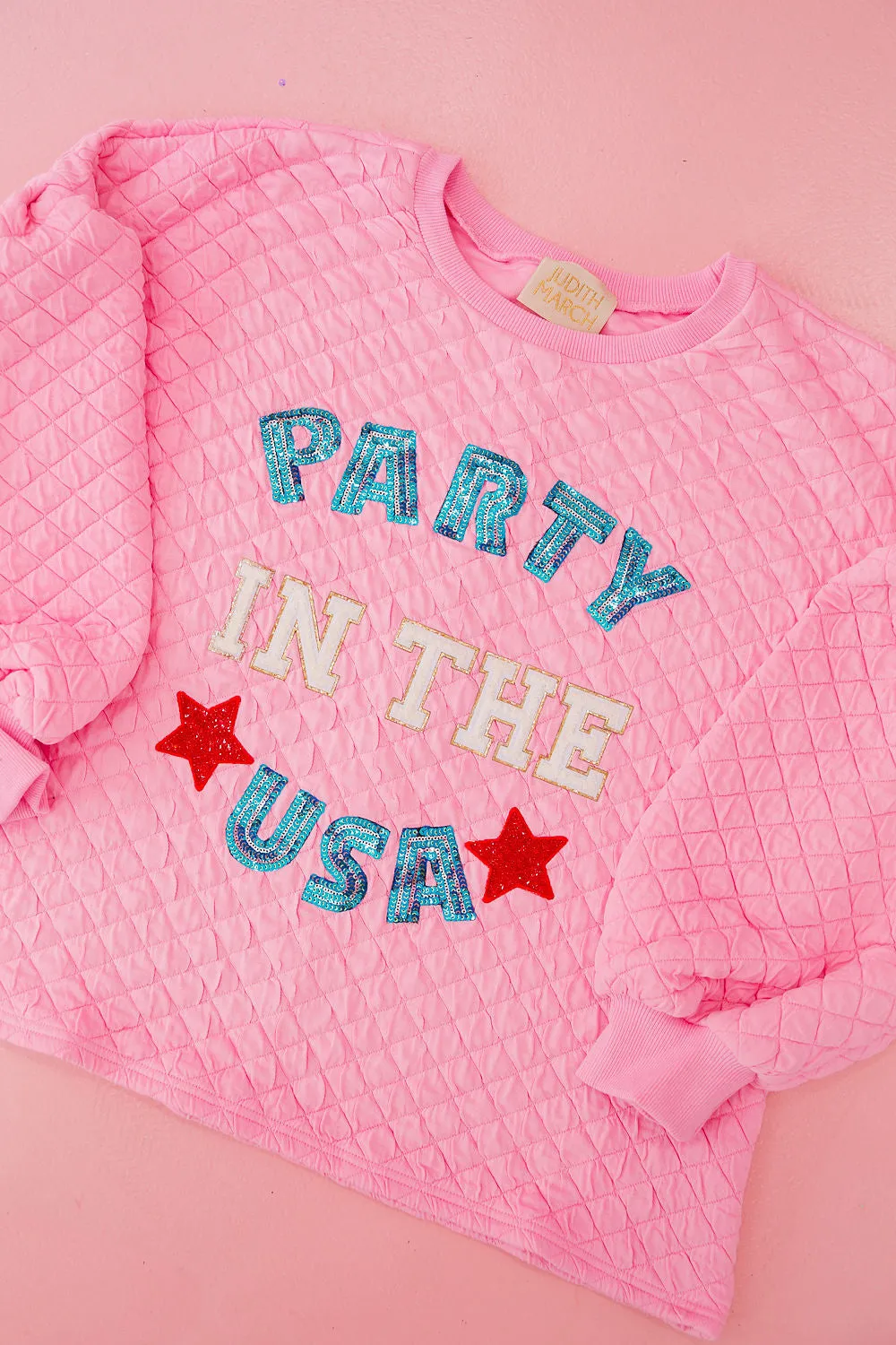 PARTY IN THE USA WHITE PULLOVER