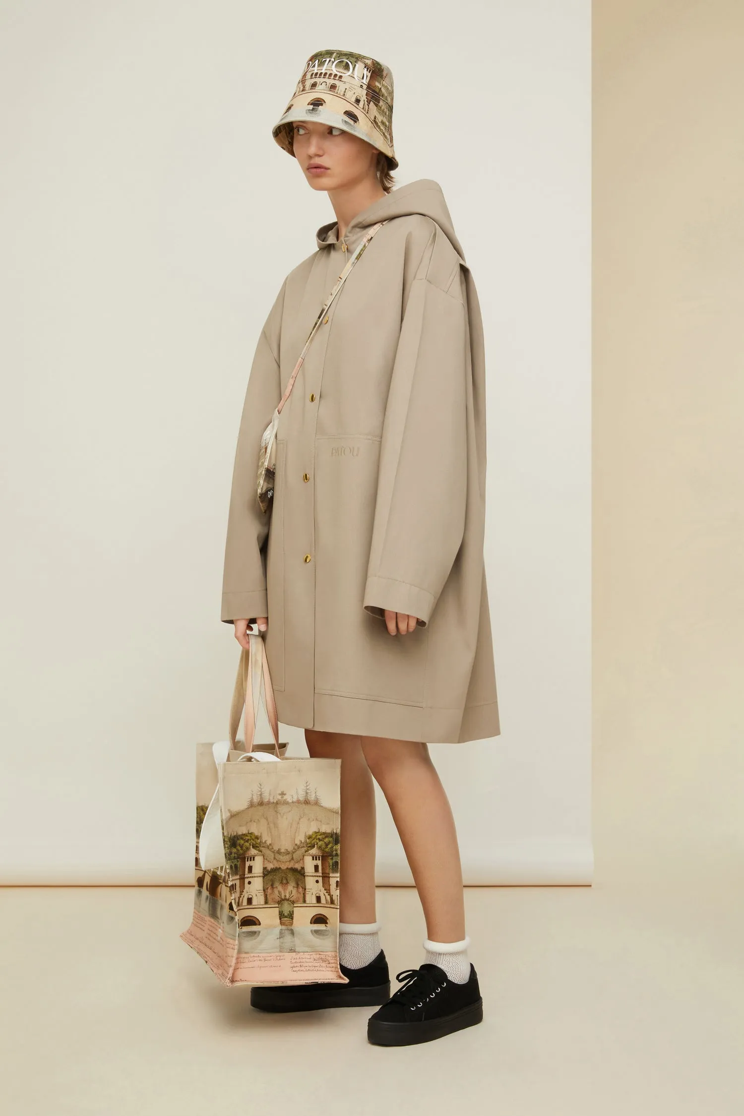 Puss in Boots oversized parka in organic cotton