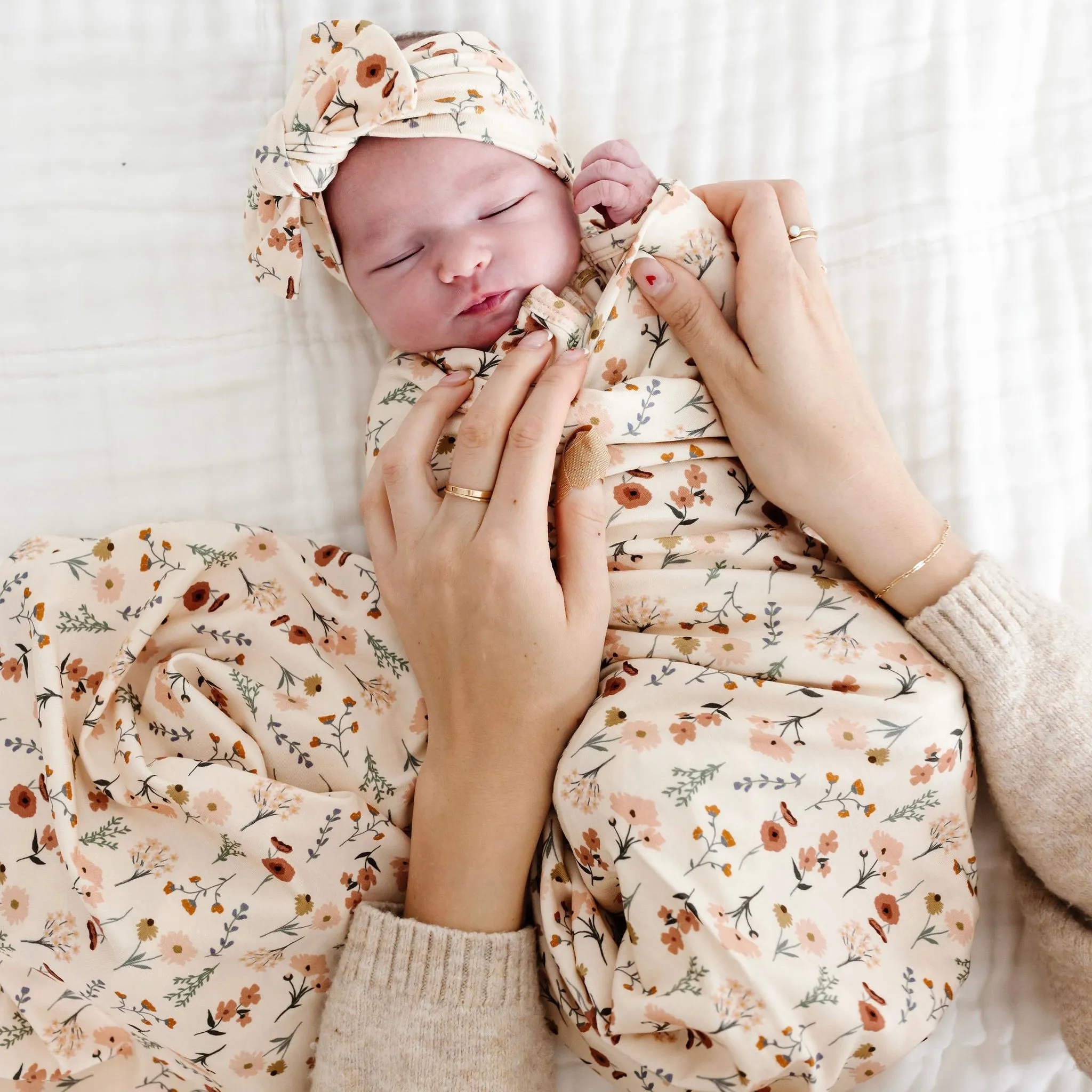 Rachel Newborn Headband Bundle (Gown)