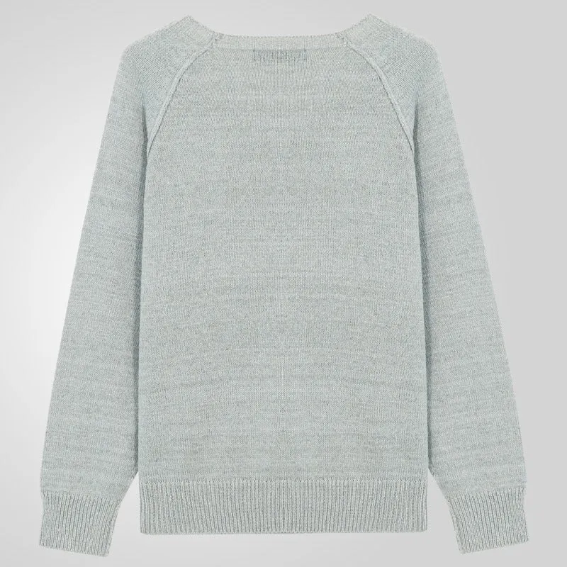 Solid Color Long Sleeve Base Lightweight Sweater for Men