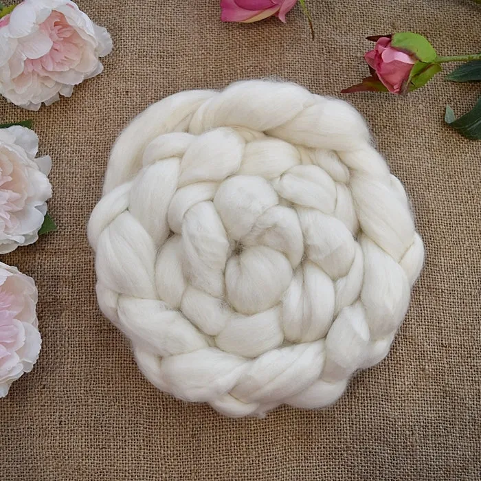 Tasmanian Merino Wool Combed Top Superfine Non Mulesed 18.5 micron 1 Kilo