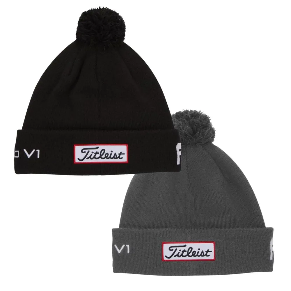 Titleist Tour Pom Pom Golf Beanie Hat 2024