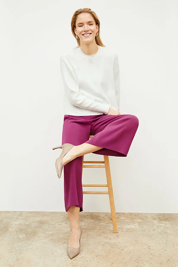 Tyler Pullover - Geo Micro Knit :: Ivory