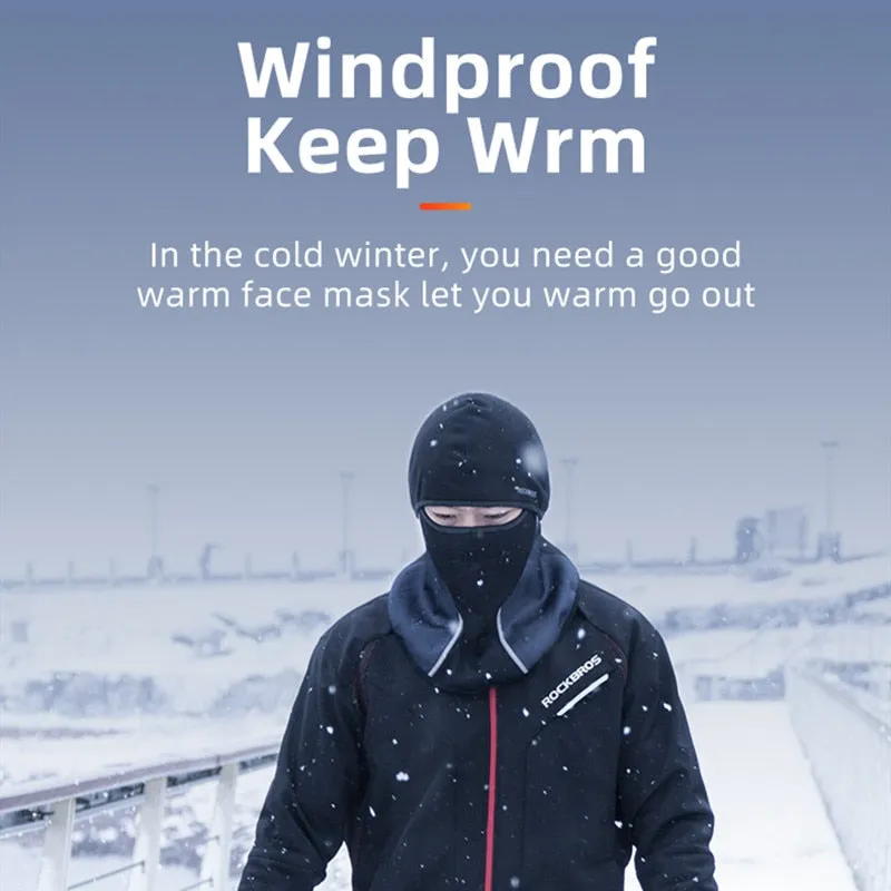 Winter Cycling Mask Fleece Thermal Keep Warm Windproof Cycling Face Mask Balaclava Ski Mask Fishing Skiing Hat Headwear